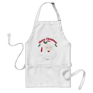 Vintage Merry Christmas Santa Standard Apron