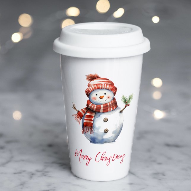 Vintage Merry Christmas & Snowmen  Paper Cups (Creator Uploaded)