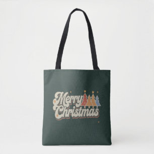 Vintage Merry Christmas Vacation Xmas Holiday Tote Bag