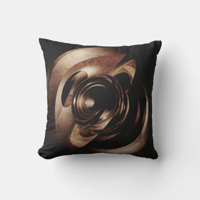 Vintage Metal Abstract Cushion (Front)