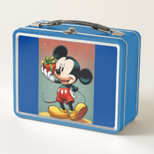 Vintage Metal Lunchbox with Classic Retro Design