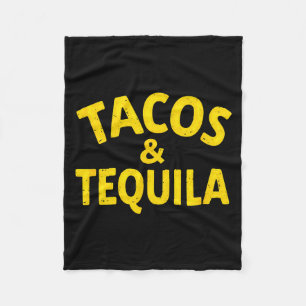 Vintage mexican fiesta tacos &amp; drinking  fleece blanket
