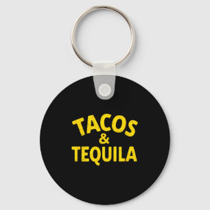 Vintage mexican fiesta tacos &amp; drinking  key ring