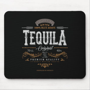 Vintage Mexican Tequila Cinco De Mayo Distressed L Mouse Pad