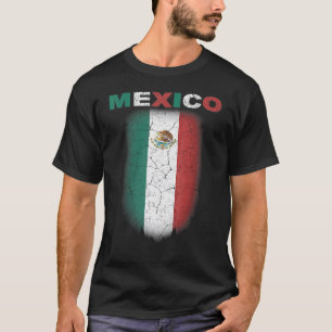Vintage Mexico Independence Day  Fiesta Mexican Fl T-Shirt