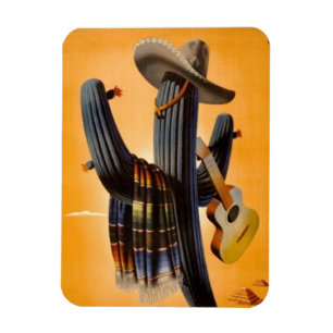 Vintage Mexico - Mexican Travel Tourism Advert Magnet