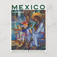 Vintage Mexico - Mexican Travel Tourism Artwork