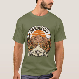 Vintage Mexico Road Trip Society Desert Adventure  T-Shirt