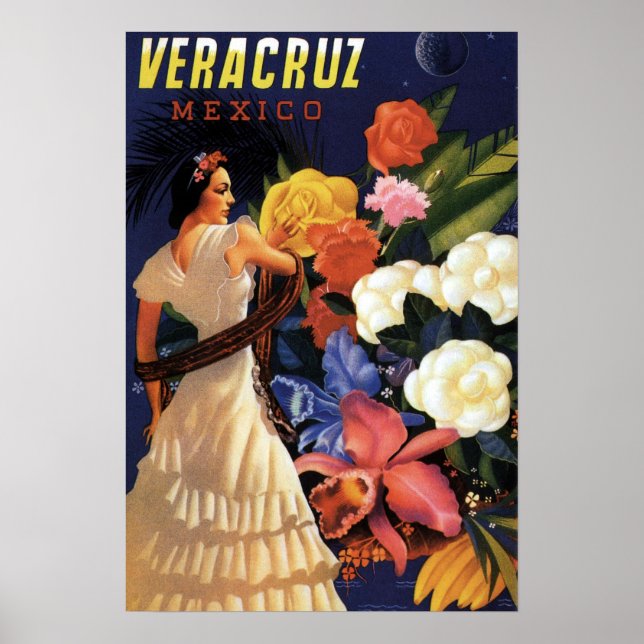 Vintage Mexico Travel Poster (Front)