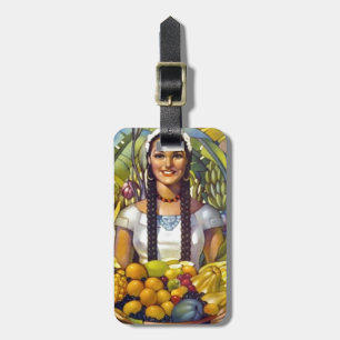 Vintage Mexico Travel Tourism Advertisement Luggage Tag