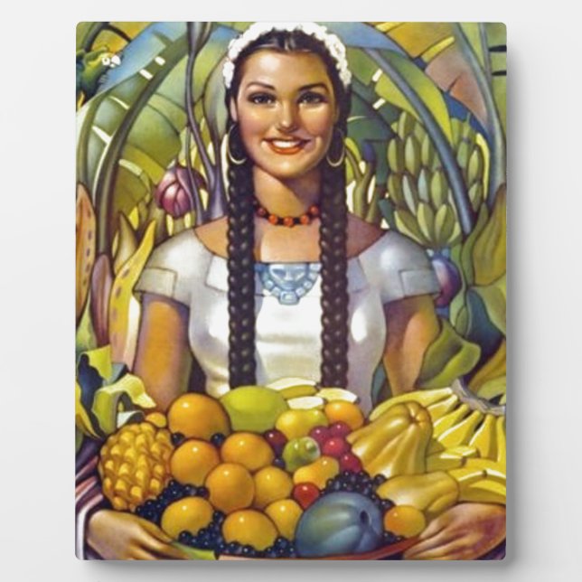 Vintage Mexico Travel Tourism Advertisement Plaque (Front)