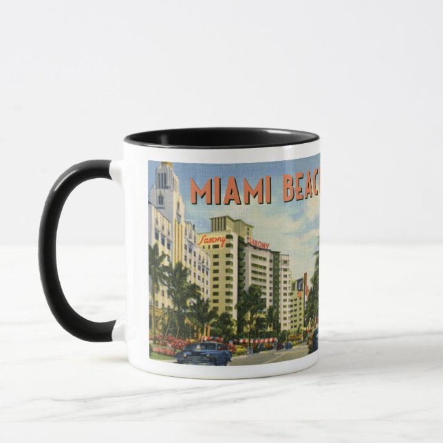 Vintage Miami Beach Collin’s Avenue Mug (Left)