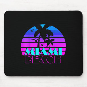 Vintage Miami Beach Novelty Tee Shirts, I Love Mia Mouse Pad