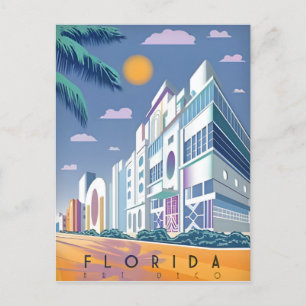 Vintage Miami Florida united states of america Postcard