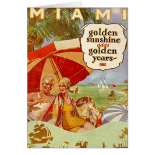 Vintage Miami, Florida, USA -