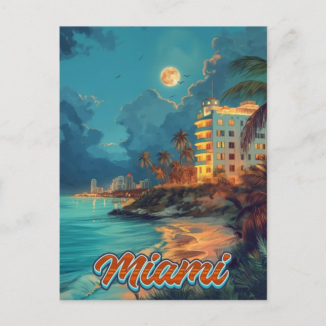 Vintage Miami Postcard (Front)