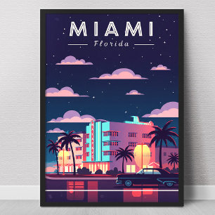 Vintage Miami Poster