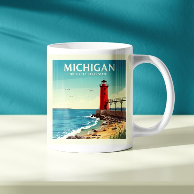Vintage Michigan Coffee Mug (Creator Uploaded)