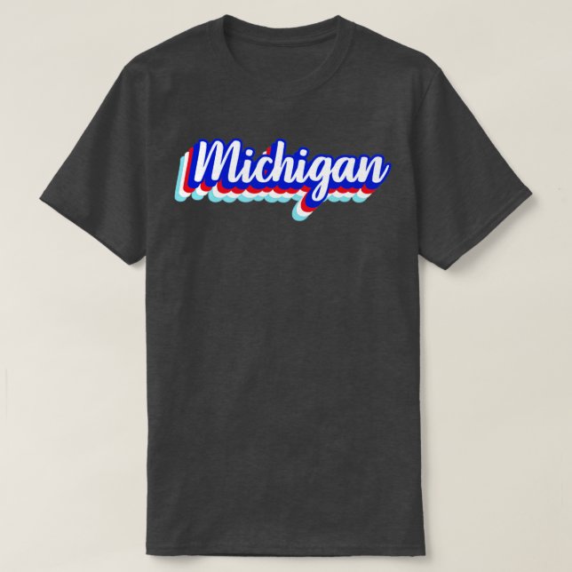 Vintage Michigan  T-Shirt (Design Front)