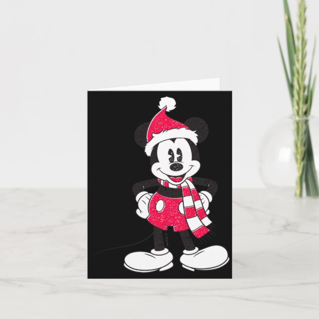 Vintage Mickey Festive Fun  Card (Front)