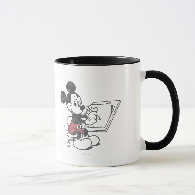 Vintage Mickey Sketching Mug (Right)