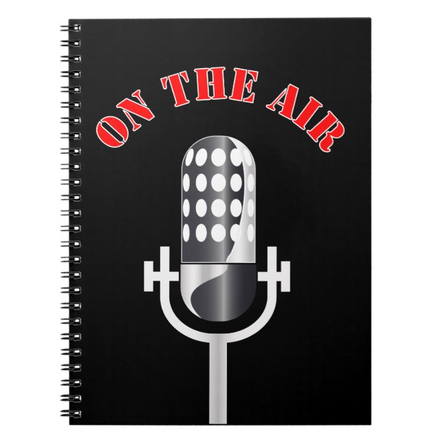 Vintage microphone notebook (Front)