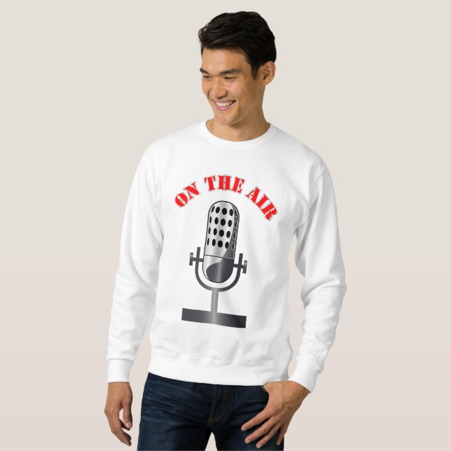 Vintage microphone sweatshirt (Front Full)
