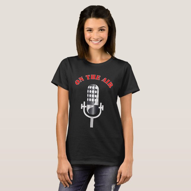 Vintage microphone T-Shirt (Front Full)