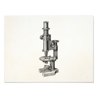Vintage Microscopes Old Antique Science Microscope Photo Print