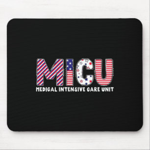 Vintage Micu Nurse Us Flag Patriotic 4th Of July P Mouse Pad