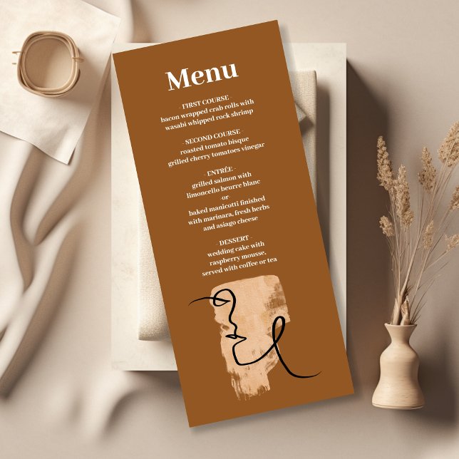 Vintage Mid Century Desert Wedding Menu (Creator Uploaded)