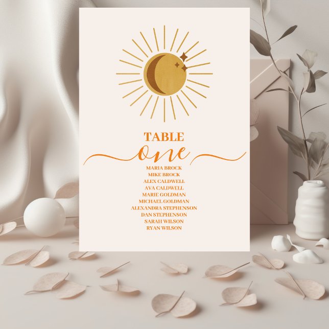 Vintage Mid Century Desert Wedding Table Number (Creator Uploaded)