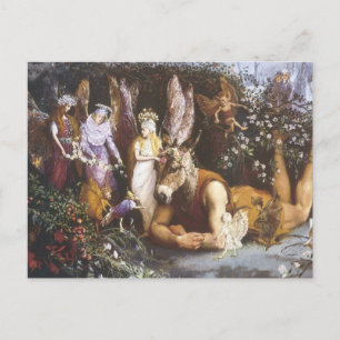 Vintage Mid-Summer Faerie Postcard