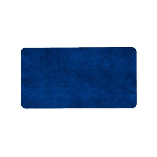 Vintage Midnight Blue Paper Parchment Template Label (Front)