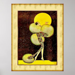 Vintage Midnight Follies (Hicks) Poster