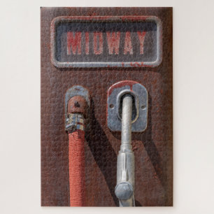 Vintage Midway Gas Pump Jigsaw Puzzle