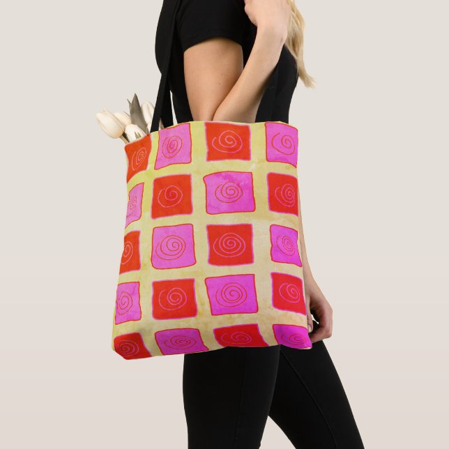 Vintage Migration Tote Bag (Close Up)