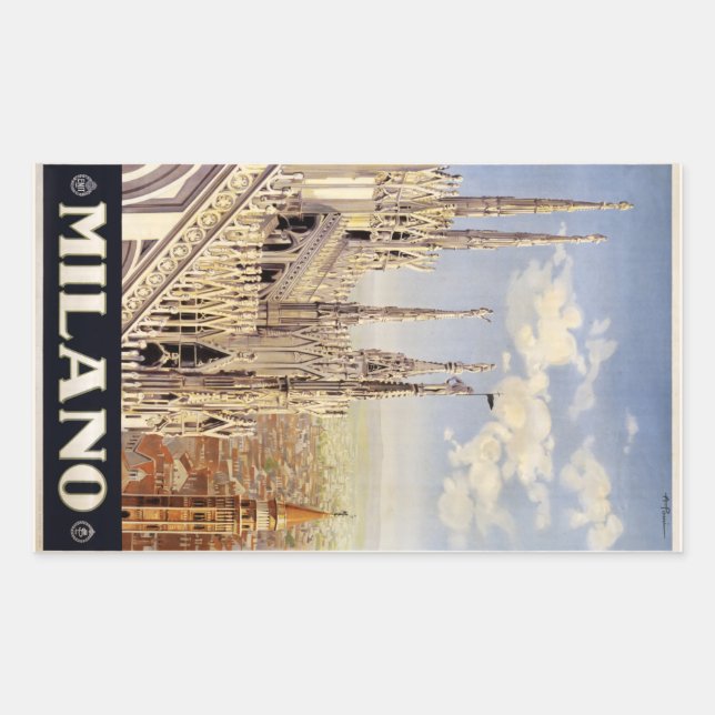 Vintage Milano Milan Italy stickers (Front)