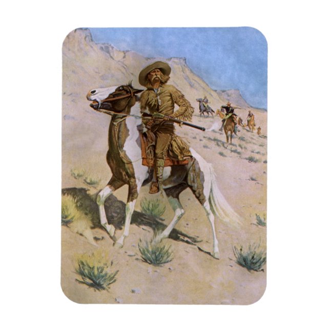 Vintage Military Cowboys, The Scout by Remington Magnet (Vertical)