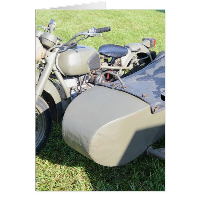 Vintage Military Motorcycle Combination (Front)