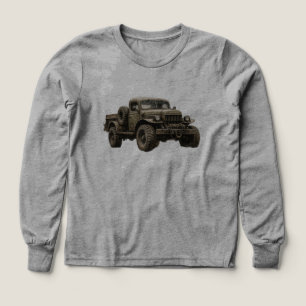 Vintage Military Off-Road Truck Illustration