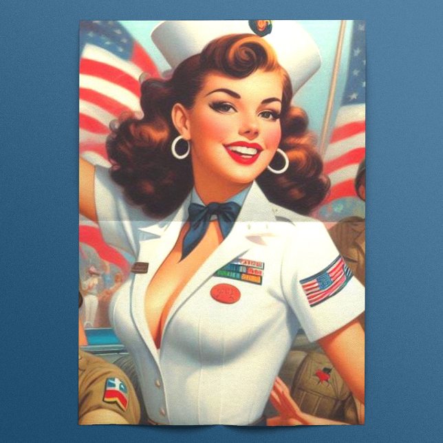 Vintage Military Pin-up Tissue Paper (Creator Uploaded)