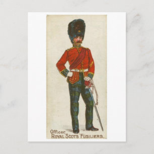 Vintage Military Uniform Postcard