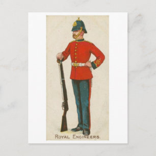 Vintage Military Uniform Postcard
