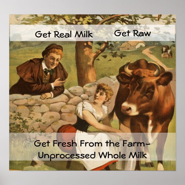 Vintage Milk Poster (Front)