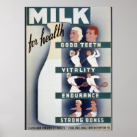 Vintage Milk Poster