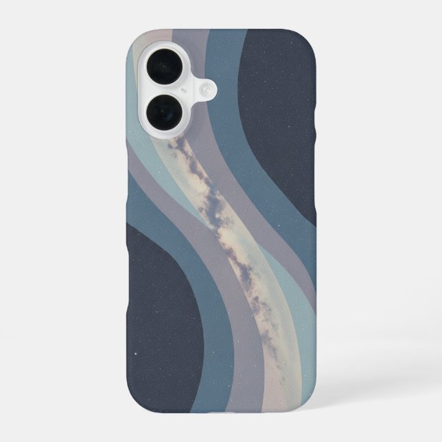 Vintage Milky Way iPhone 16 Case (Back)