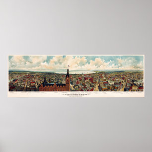 Vintage Milwaukee Art Poster