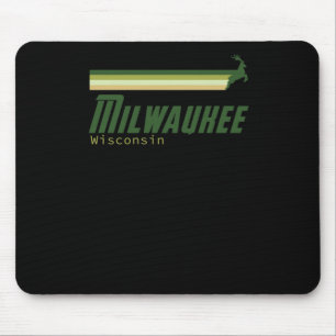 Vintage Milwaukee Basketball Mouse Pad
