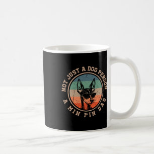 Vintage Min Pin Dad Funny Bernard Dog Dad Fathers Coffee Mug
